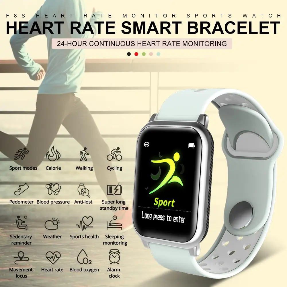Для мужчин и женщин Смарт Bluetooth спортивные часы для наружного бега водонепроницаемый браслет сердечного ритма шагомер мониторинг здоровья часы