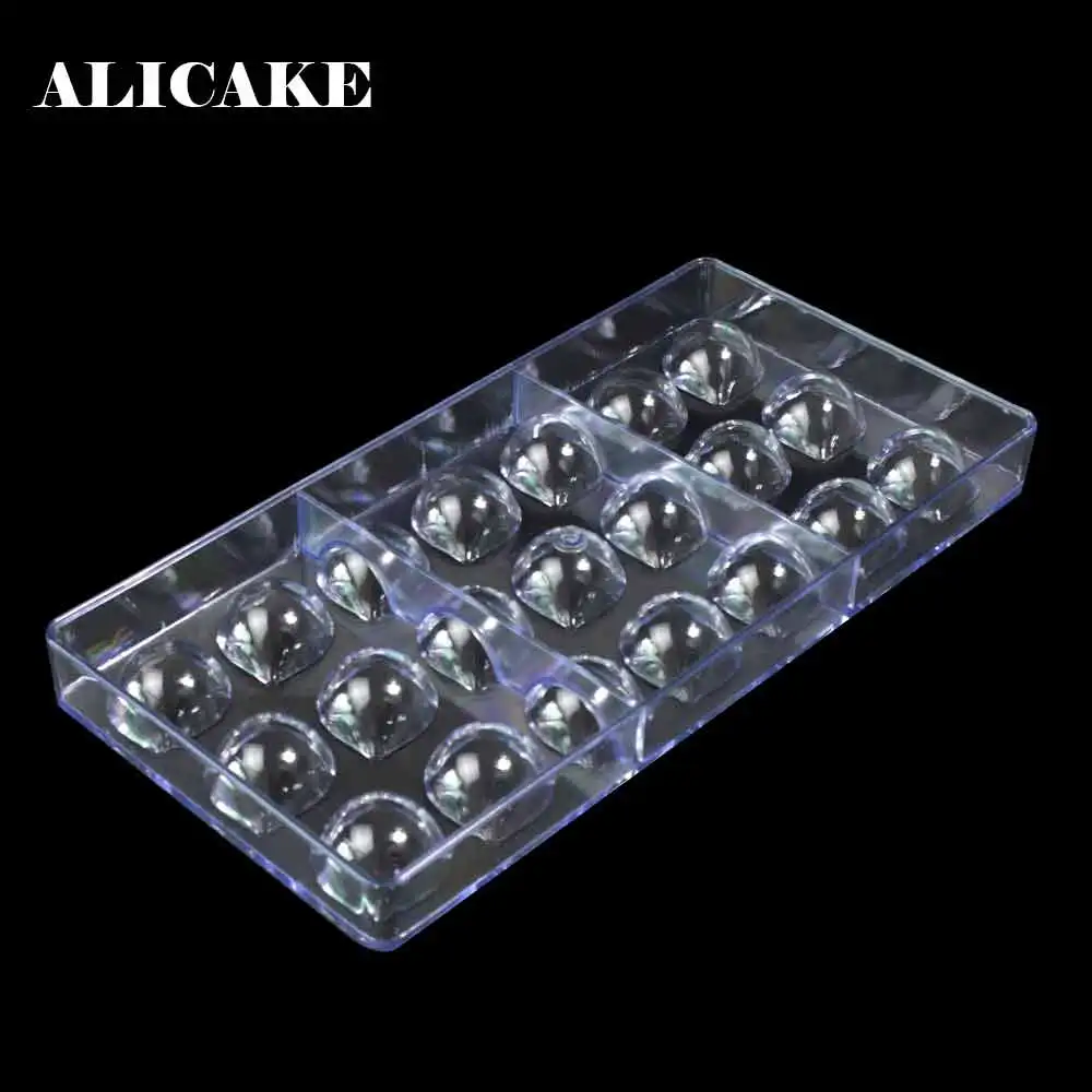 21 Holes 3D polycarbonate chocolate moulds Cake Form Chocolate Bar Molds Plastic Bakery Tools