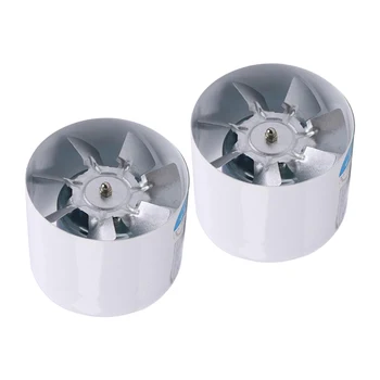 

2Pcs 100mm 4'' Duct Fan Exhaust Vent Air Cooled Hydroponic Inline Blower