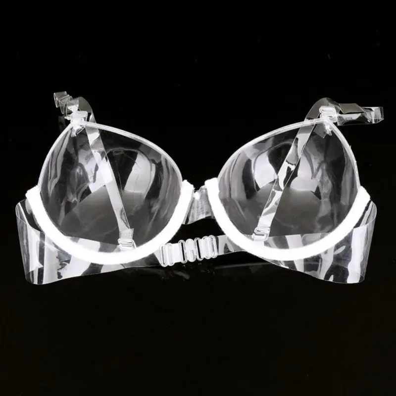 

Women Transparent Clear Push Up Bra Strap Invisible Bra Underwire Plastic Disposable Bras Bralette