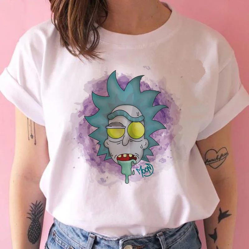Rick and morty/женская футболка, забавная Новая модная футболка с рисунком в стиле Харадзюку, футболка с принтом ulzzang, женская одежда