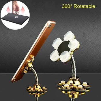 

Car Mobile Phone Holder Single Suction Cup Universal In Sucker Stand Holder 360 Degree Rotating Magic Creative Phone Holders