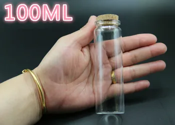 

15PCS 37*100mm 80ml Glass Bottles With Cork Transparent Empty Glass Vials Jars Containers Clear Food Bottles Eco-Friendly Decor
