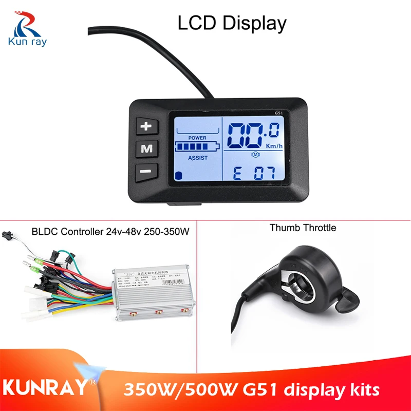 KUNRAY EBike Controller 48V LCD E Bike Display Speed Controller Für