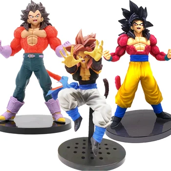 

20cm Banpresto Dragon Ball GT Gogeta Vegeta Goku Super Saiyan 4 Big Bang Kamehameha PVC Figure Model Doll Toy