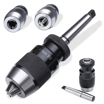 

New Self Tighten Durable Lathe Tool MT2-B10 B12 B18 B22 Arbor Accessories Keyless Drill Chuck Taper Drill Chuck