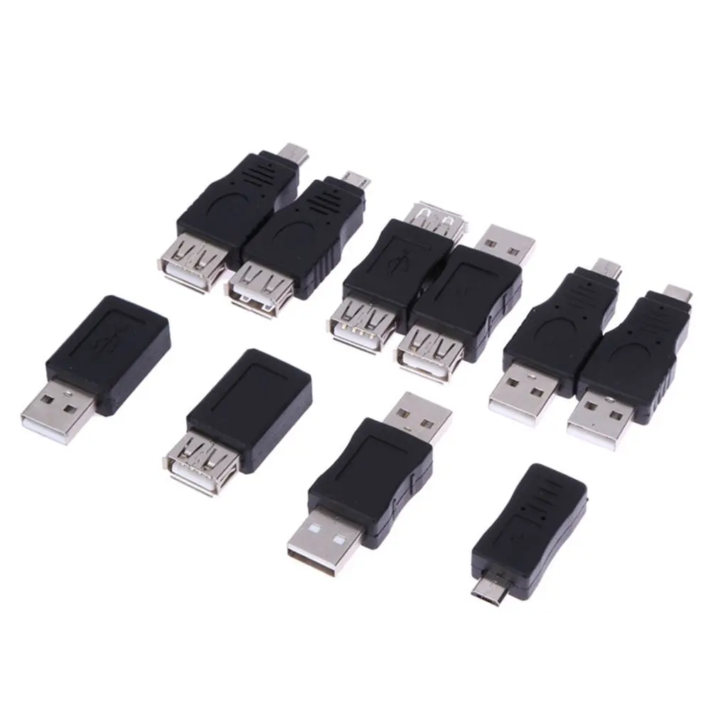 10 шт. OTG USB мужчин и женщин микро мини адаптер конвертер|Кабели HDMI| |