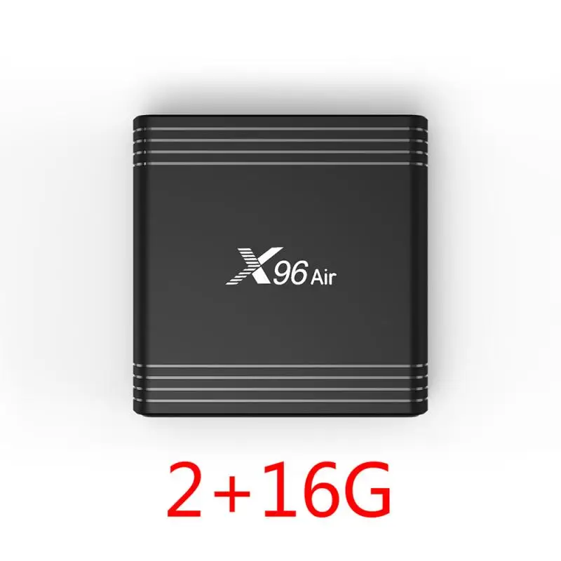 2G Add 16G X96 воздуха Android ТВ Box Android 9,0 Amlogic S905X3 Смарт ТВ коробка 4K Android tv Box X96 воздуха 4 ядра 2,4G& 5G, Wi-Fi, BT4.1 H.265 64/32 ГБ - Цвет: 2G Add 16G