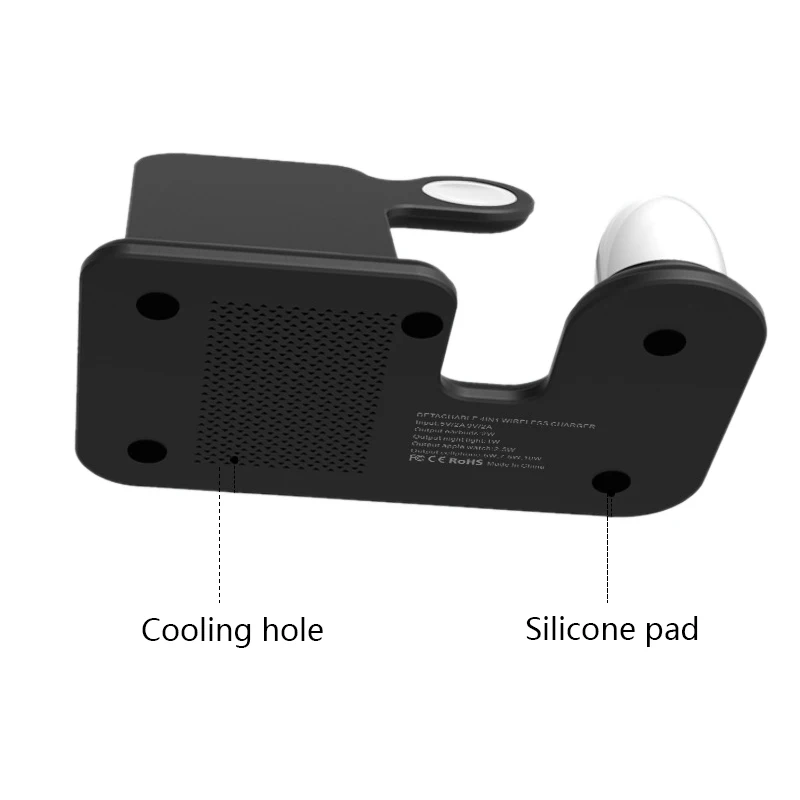 4 в 1 Qi Беспроводное зарядное устройство для iPhone 11 Pro Xs Max X Airpods Apple Watch 4 3 2 1 быстрая Беспроводная зарядка для samsung S10 S9