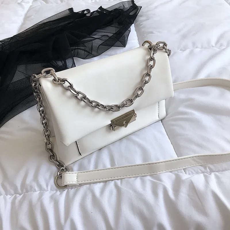 

Bag Women's 2019 New Style Korean-style Fashion Bag with Chain Yang Mi Celebrity Style Shoulder Bag PU Handbag Bags