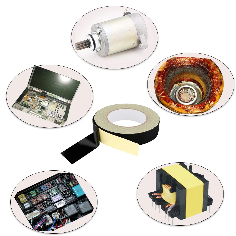 30M Acetat Tuch Band für Laptop Elektrische Auto Gitarre Reparatur Hohe Temperatur Klebeband Schwarz – Detail 6