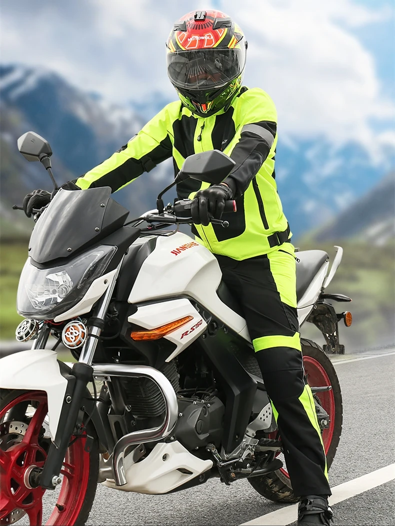 Riding, Reflective Coat, All Season, Motorcyclist Rider, Biker Vestuário, JK-37