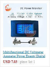 DC0-100V/7-110V 50A Digital Voltmeter Ammeter LED Display DC Amp Volt Meter Voltage Current Tester Volt Detector with FL-2 Shunt noise measuring device