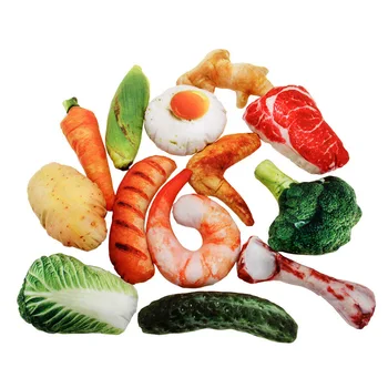 

Cat Toy Simulation Fruits and Vegetables with PP Cotton Catnip Canvas Bite-resistant Pet Toy Interactive Cat Toy