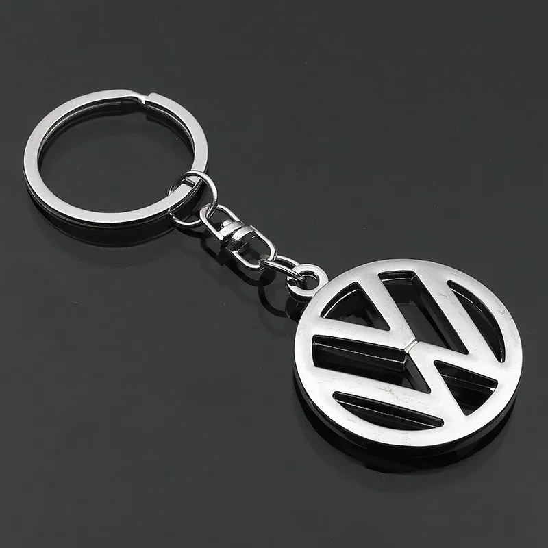 

Car logo keychain zinc alloy hollow long chain double-sided design keychain for Volkswagen car gift pendant to send a good gift to friends and relatives