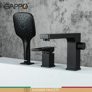 

GAPPO Bathtub Faucet Black Shower Bath Tub Mixer Waterfall Faucet Split Body Bathroom Faucets Mixer Robinet Baig G1117-6