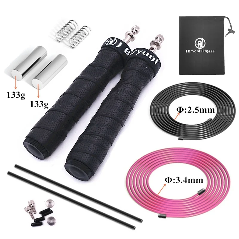 Weighted Skipping Rope for Crossfit Speed Jump Ropes Adjustable Wire