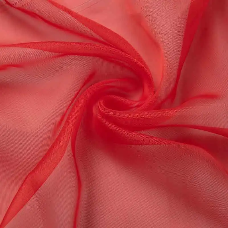 red Однотонный тюль, занавески, европейский стиль, занавеска для окна, занавеска для гостиной, спальни, прозрачная вуаль, декор домашнего окна - Цвет: red