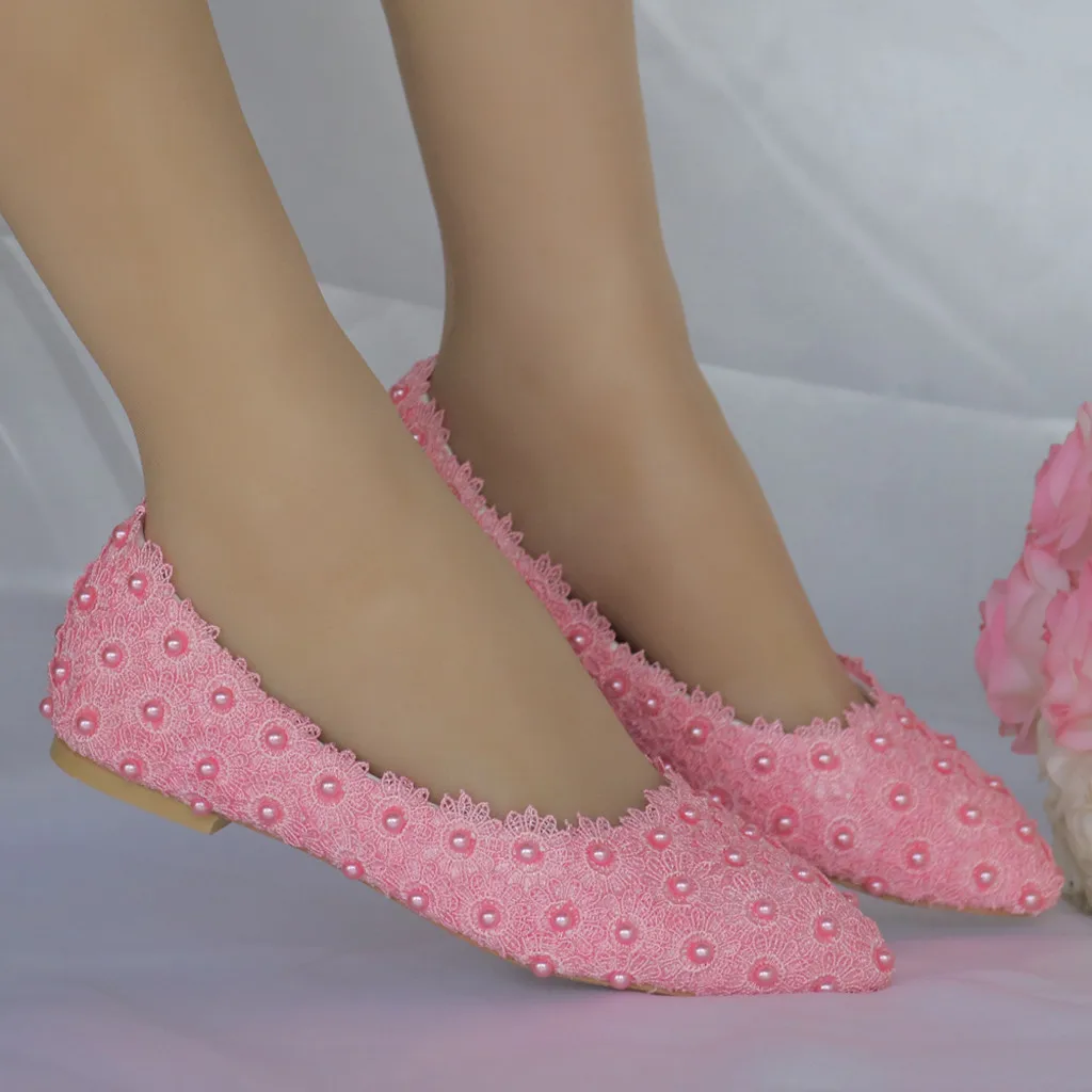 Тонкие туфли на плоской подошве с кружевом и жемчугом; chaussures femme; женские свадебные туфли; Zapatos De Mujer; модельные женские туфли