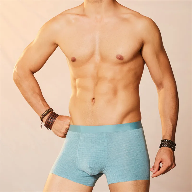 

Buy All New 50S Model Comfortable Fabric Mens U-shaped Cabin Underwear Four Shorts in 3 Colors