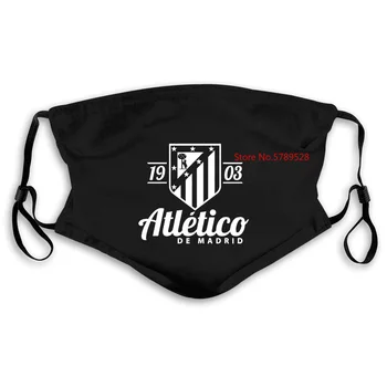 Camiseta De fútbol del Atlético De Madrid para hombre y mujer, máscara De fútbol De La Liga impresa, PM2.5