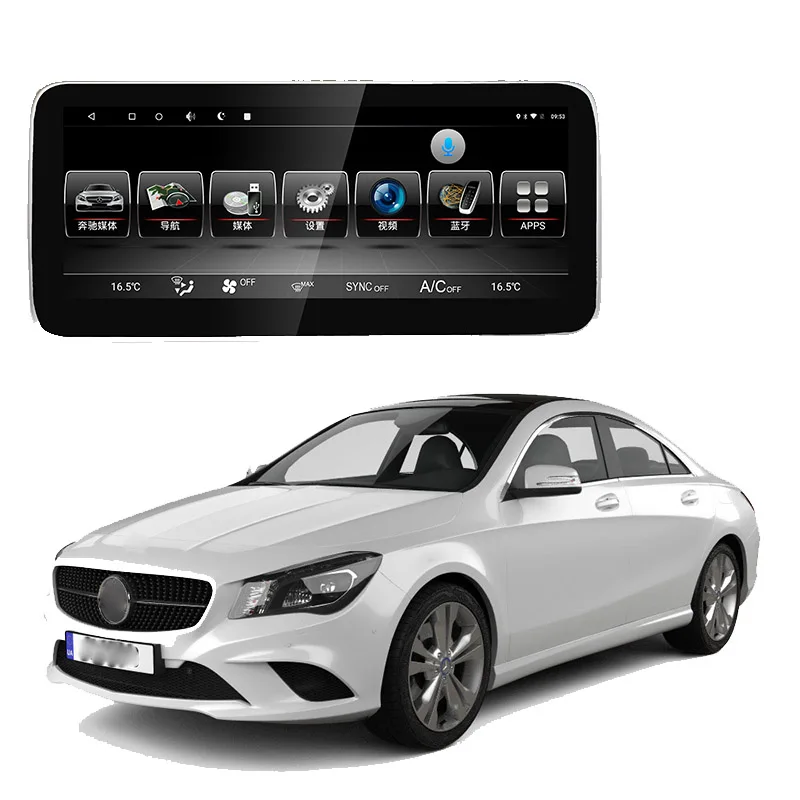 Автомобильный мультимедийный плеер GPS аудио радио для Mercedes Benz CLA Class C117 2013 ~ 2019 CarPlay
