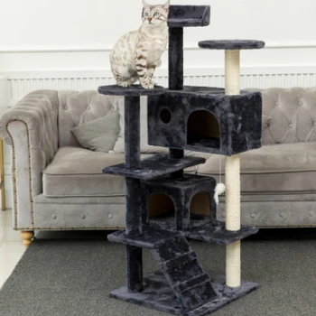 

51”Multi-Level Cat Tree cat scratcher cat house cat tower cat condo cat scratching post pet products cat tree tower