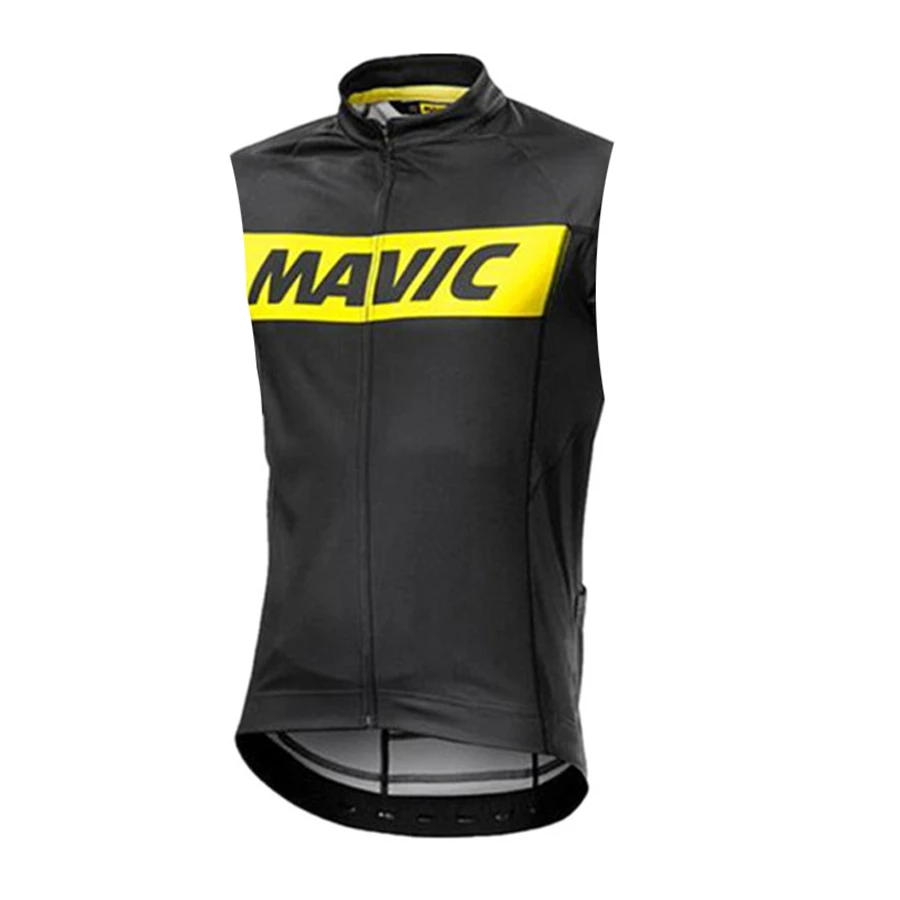Золотой MAVIC FDJ winddicht вассер abweisend Велоспорт Джерси без рукавов легкий ветрозащитный дышащий сетчатый велосипедный жилет ciclismo - Цвет: Золотой