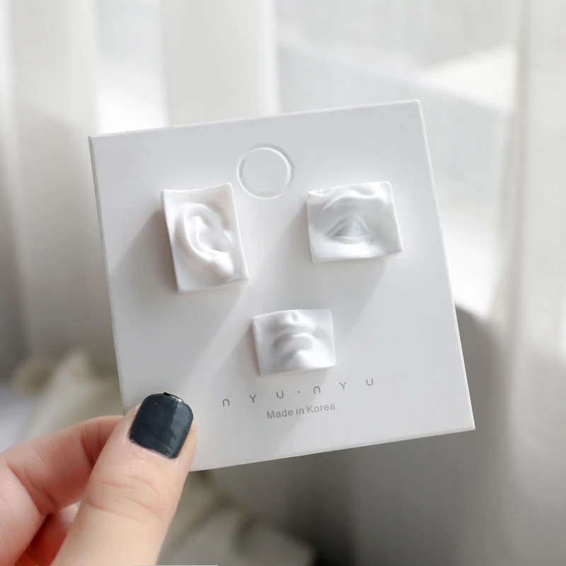 Stud-Earrings Jewelry Polymer-Clay Acrylic Vintage Fashion Geometric Temperament Women