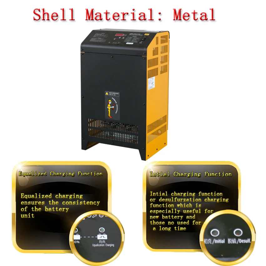 Shineng D 48V 100a agm forklift battery charger  for electric pallet truck boat stacker