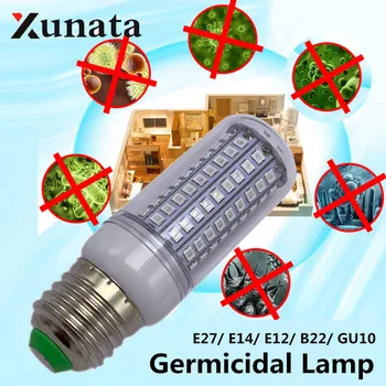 

360 ° Steriliza Ozone Disinfection Bulb UV Corn Lamp UVC Germicidal Light for Bedroom Hospital E27 GU10 B22 E12 E14 110V 220V