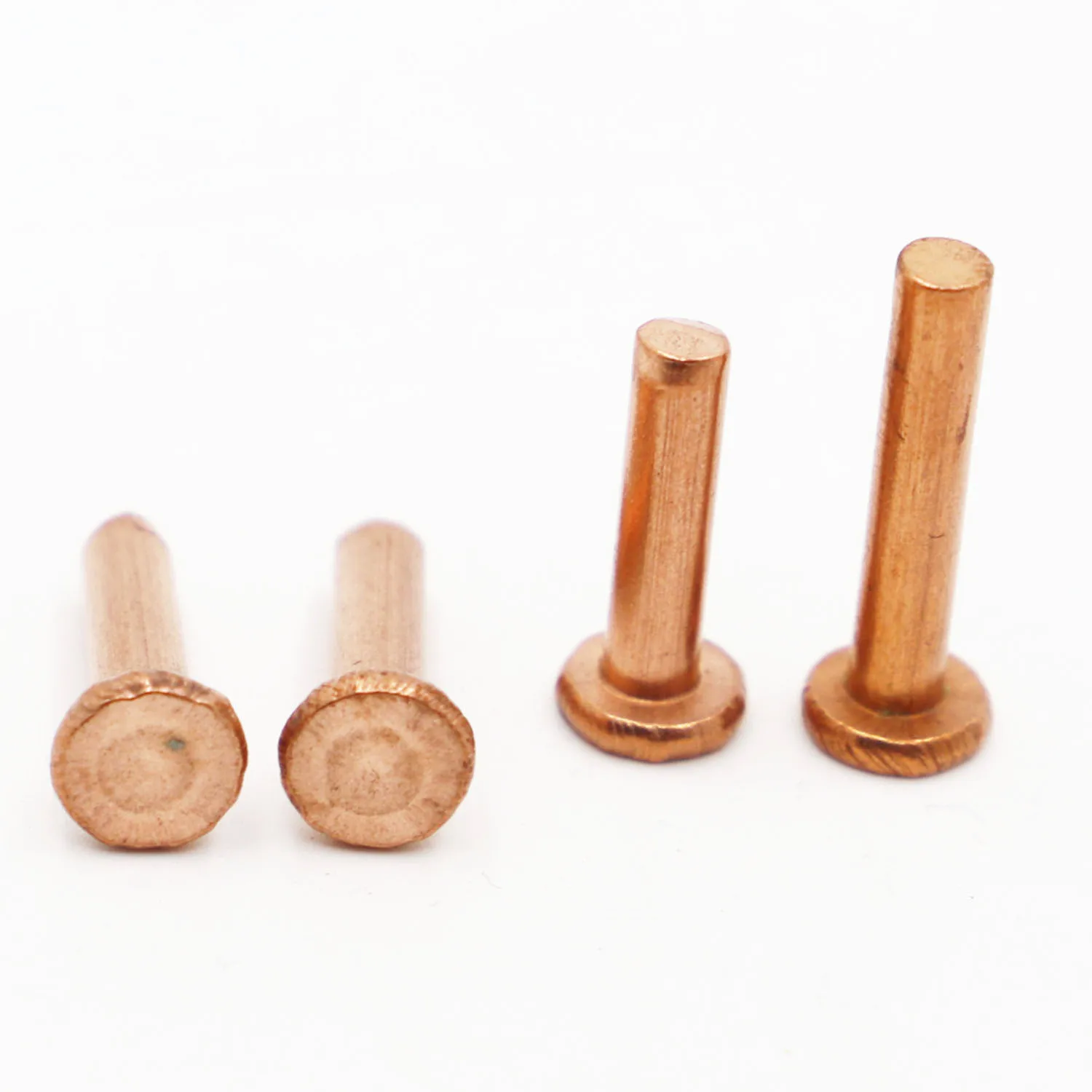 Copper Solid Rivets Knock Flat Head Rivet GB109 1-50pcs M1.5 M2.0 M2.5 M3 M4 M5 M6 M8