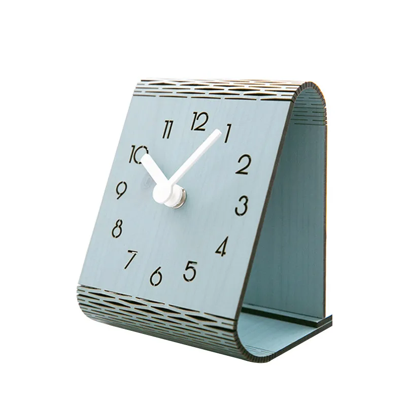 Американский, современный, минималистский офисные настольные часы в детскую комнату дома украшения настольные часы прикроватные немой маятниковые часы подарок