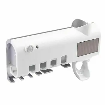 

Uv Toothbrush Sterilizer Wall Mounted Infrared Intelligent Sensor Lamp Compact And Hollow Out Design 1 Pcs