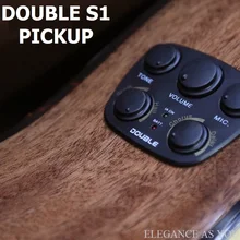 Двойной S1Dual pickup effect гитарный пикап такой же Частотный повышающий звукосниматель для фолк-гитары Акустическая гитара электрическая коробка