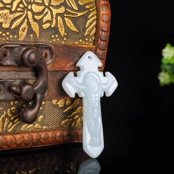 

Natural Jade Jesus Cross Pendant