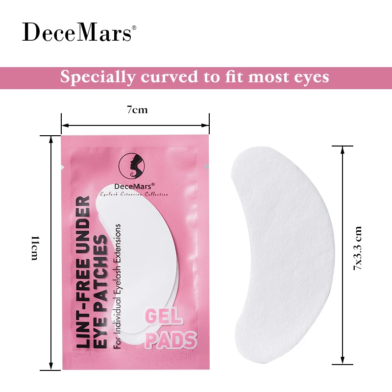 DeceMars Eye Patches for Eyelash Extension Use 50 Pairs/Pack eyelash patch eyelash pads eyelash patches eyelash accessories eyelash extension supplies