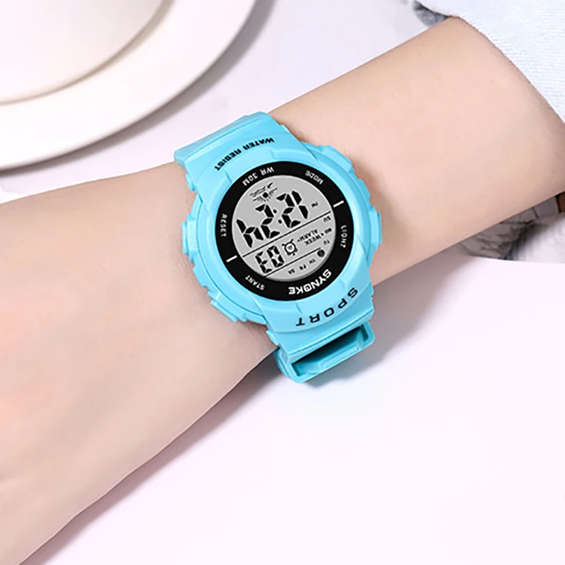 Student Running Seconds Watch Breathable Long And Empty Watch Luminous Multifunction Electronic Watch 30m waterproof
