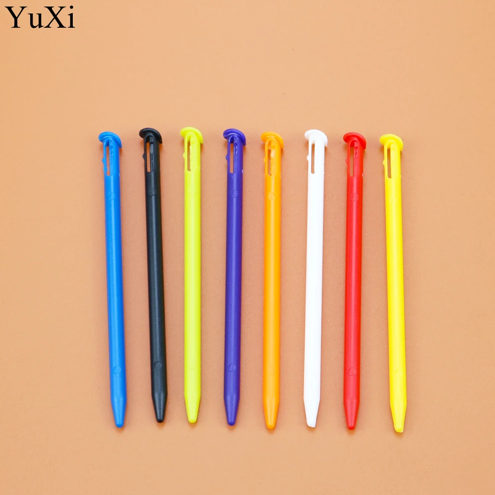 8 color each 1pcs YuXi многоцветная пластиковая и металлическая стилус для сенсорного экрана, сменный стилус для игровой консоли kingd New 3DS - Цвет: 8 color each 1pcs