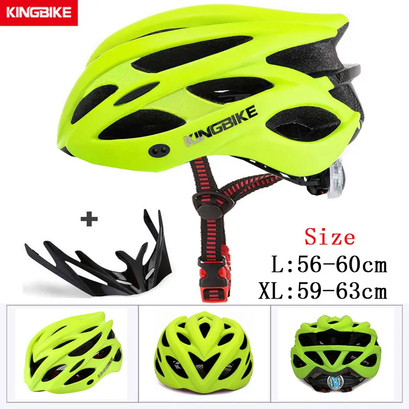 D-652-green KINGBIKE мужской черный матовый велосипедный шлем MTB вниз холм велосипедный шлем сверхлегкий в форме велосипедный шлем Размер L/XL Casco Ciclismo - Цвет: D-652-green