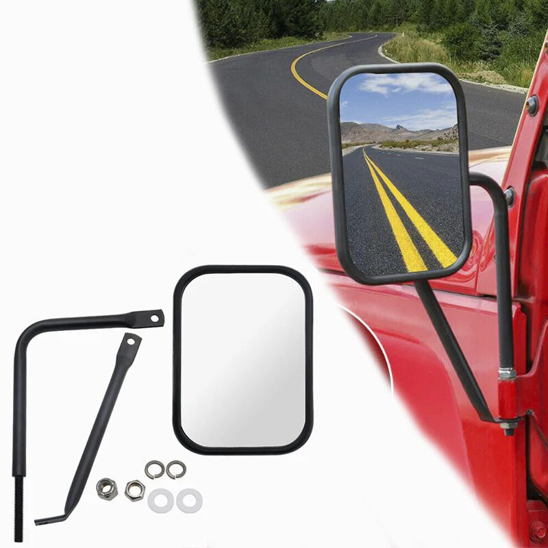 ドアミラー 車 サイドドア バックミラー 調整可能 ジープラングラー tj jk 1997-2018 ドアミラー 車 サイドドア バックミラー 調整可能 ジープラングラー tj