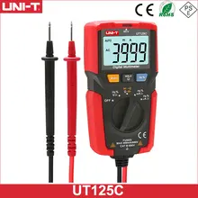

UNI-T UT125C Pocket Size Digital Multimeter Resistor Capacitor Frequency Diode NCV Test Low Voltage Display original Multimeter