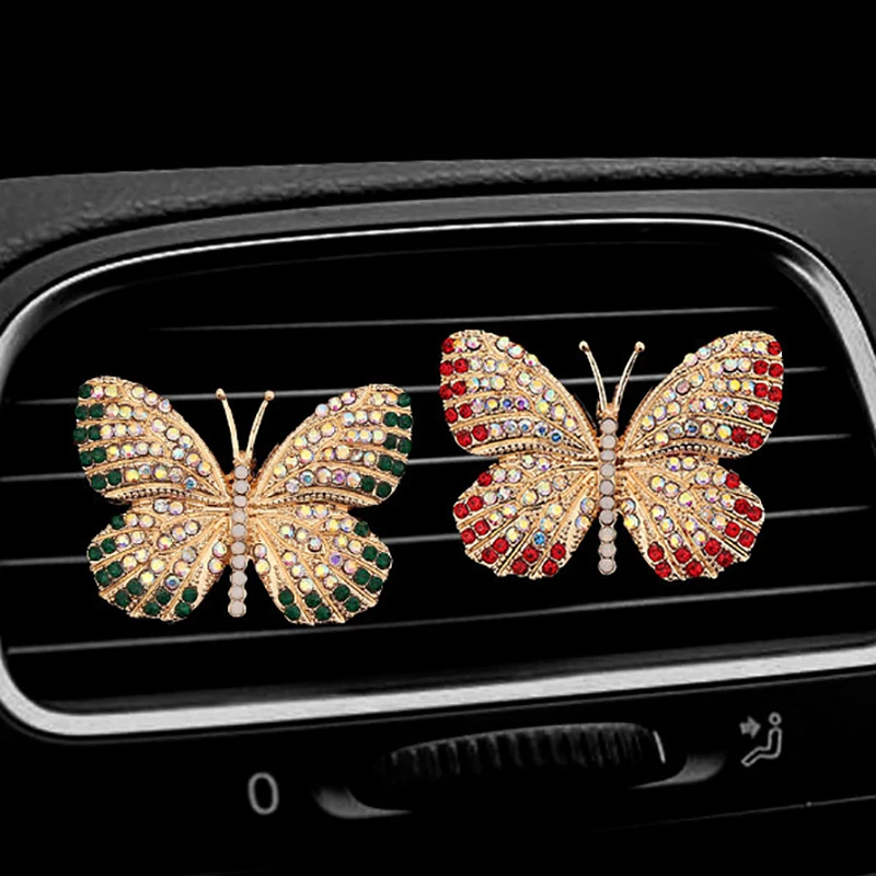 Pendentif De Voiture Papillon Et Pompon Serti De Diamants, Décoration  Intérieure Automobile, Mode en ligne