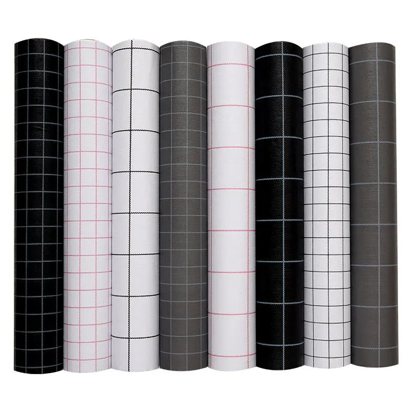

Lattice Wallpapers for TV Background Living Room Bathroom Grid Wall Sticker Waterproof PVC Vinyl Decorative Tile Renovation