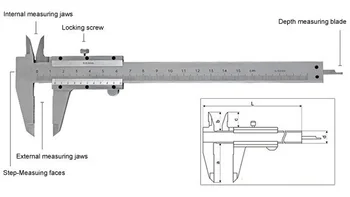 

Free Shipping stainless steel vernier caliper 150mm or 200mm