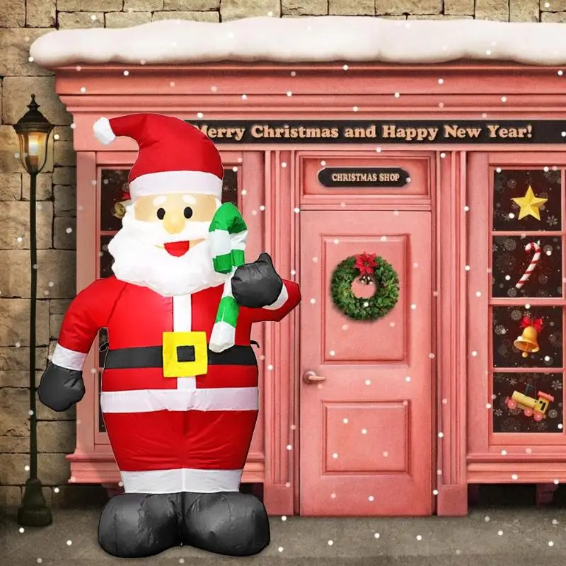 1.2m Santa Claus Inflatable Toy Outdoors Christmas Decor Yard Arch Ornament