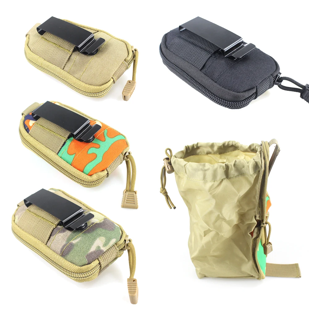 Тактический Универсальный Журнал Mag Drop Dump Pouch Molle пояс охотничий страйкбол военный пистолет патроны складная сумка