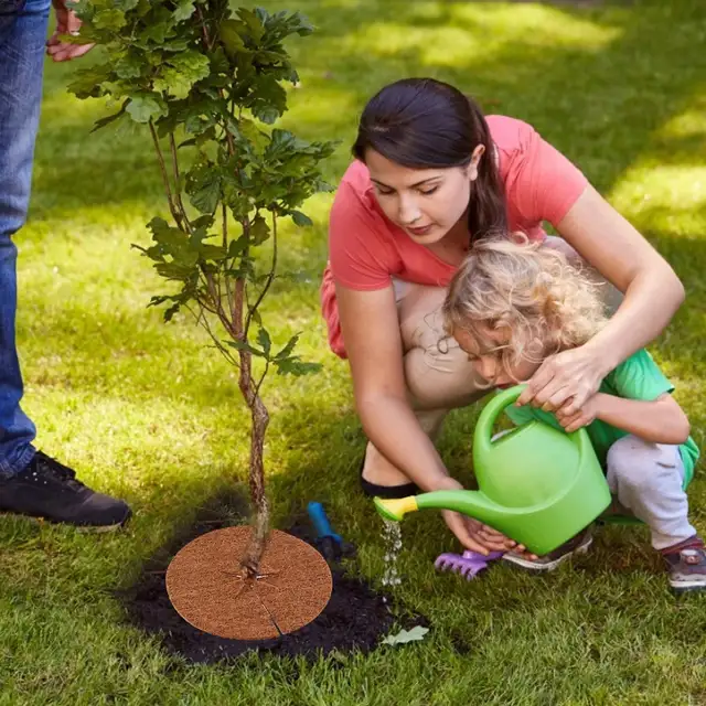 8Db 20 Cm Kókuszdió Szőnyeg Környezetbarát Tárcsa Vödör Burkolat Tartsa Meg A Vizet - Image 2