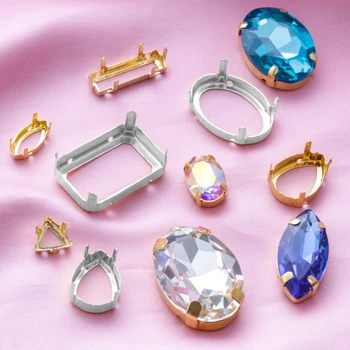 

Astrobox New Sewing Accessories Nest Golden Claw Sew On Rhinestones Arts Crafts & Glass Stone Sewing Silver Claw Sew Crystal