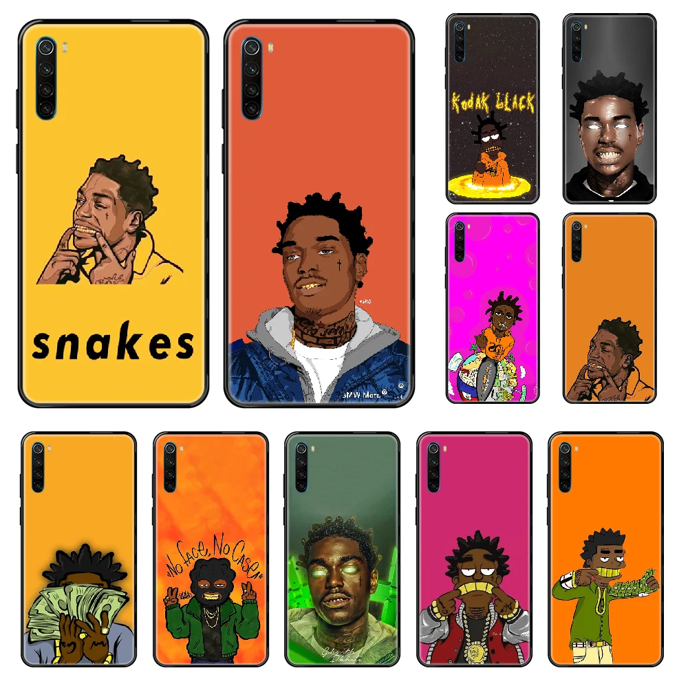 kodak black rap singer Phone case For Xiaomi Redmi Note S2 4 5 6 7 8 A S X Plus Pro black tpu back pretty shell luxury prime